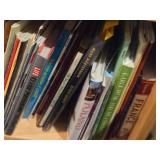 Lot of (3 Shelves) Books - Crafts, Art, Birds, Cats, Travel