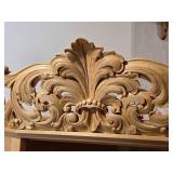 Handcarved Wood Hutch with Keys