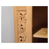 Handcarved Wood Hutch with Keys