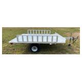 2009 ALUMA A888 ALUMINUM DECK OVER ATV TRAILER