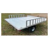2009 ALUMA A888 ALUMINUM DECK OVER ATV TRAILER