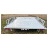 2009 ALUMA A888 ALUMINUM DECK OVER ATV TRAILER
