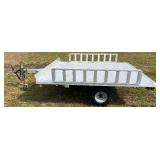 2009 ALUMA A888 ALUMINUM DECK OVER ATV TRAILER