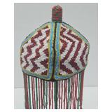 Large Handmade Yoruba Beaded Scepter