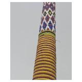 Large Handmade Yoruba Beaded Scepter