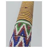 Large Handmade Yoruba Beaded Scepter