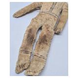 Old Vintage Barkcloth Figure / Doll
