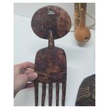 Group of Assorted African Beaded & Carved Items