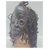 Old African Dan Deangle Mask w/Teeth
