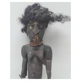 Old Medicine Container w/Carved Wood Figural Top - New Guinea