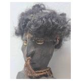 Old Medicine Container w/Carved Wood Figural Top - New Guinea