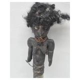 Old Medicine Container w/Carved Wood Figural Top - New Guinea