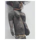 Old Medicine Container w/Carved Wood Figural Top - New Guinea