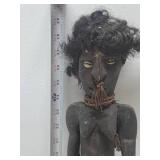 Old Medicine Container w/Carved Wood Figural Top - New Guinea
