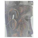 Impressive Old Heavy Solid Bronze West African Bamileke Mask
