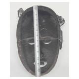 Impressive Old Heavy Solid Bronze West African Bamileke Mask