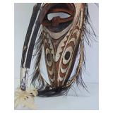 Wonderful Old Sepik River Ceremonial Bird Mask - Papua New Guinea