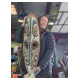Wonderful Old Sepik River Ceremonial Bird Mask - Papua New Guinea