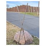Very Cool Pair of Large Handmade African Spears