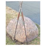 Very Cool Pair of Large Handmade African Spears