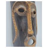 Large Vintage Carved African Tribal Mask