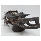 Old Carved Sepik River Iatmul Ceremonial Dance Mask - New Guinea