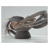 Old Carved Sepik River Iatmul Ceremonial Dance Mask - New Guinea
