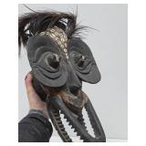 Old Carved Sepik River Iatmul Ceremonial Dance Mask - New Guinea