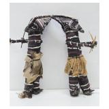 Pair of Vintage New Guinea Mendi Dolls