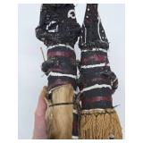 Pair of Vintage New Guinea Mendi Dolls