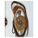 Pair of Vintage Woven East Sepik Maprik Yam Festival Masks
