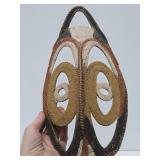 Pair of Vintage Woven East Sepik Maprik Yam Festival Masks
