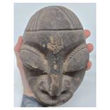 Ancient Yoruba Clay Head w/Stand
