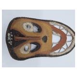Pair of Vintage Woven East Sepik Maprik Yam Festival Masks
