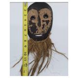 Old Carved Lega Bearded Wood Mask