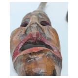 2 Vintage Carved Wood Tribal Masks