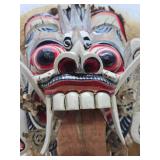 Large Ornate Vintage Rangda Mask - Bali