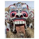 Large Ornate Vintage Rangda Mask - Bali
