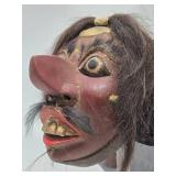 Old Javanese Topeng Jawa Carved Wooden Dance Mask