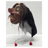 Old Javanese Topeng Jawa Carved Wooden Dance Mask