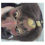 Old Javanese Topeng Jawa Carved Wooden Dance Mask
