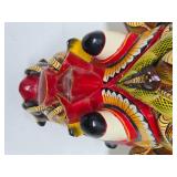 Impressive Vintage Handmade Carved Sri Lankan Raksha Mask