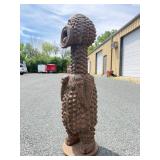 Old Carved Dramatic Mambila Ancestor Tadep Guardian Figure