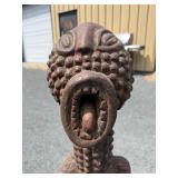 Old Carved Dramatic Mambila Ancestor Tadep Guardian Figure