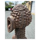 Old Carved Dramatic Mambila Ancestor Tadep Guardian Figure
