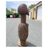 Old Carved Dramatic Mambila Ancestor Tadep Guardian Figure