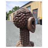 Old Carved Dramatic Mambila Ancestor Tadep Guardian Figure