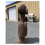 Old Carved Dramatic Mambila Ancestor Tadep Guardian Figure
