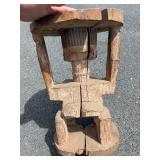 Antique Figural Carved Caryatid Stool - Congo #1