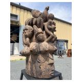 LARGE & Heavily Carved Ceremonial Headdress